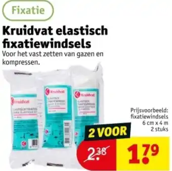 Kruidvat Kruidvat elastisch fixatiewindsels aanbieding