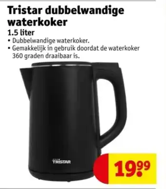 Kruidvat Tristar dubbelwandige waterkoker aanbieding