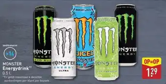 ALDI Monster energydrink aanbieding