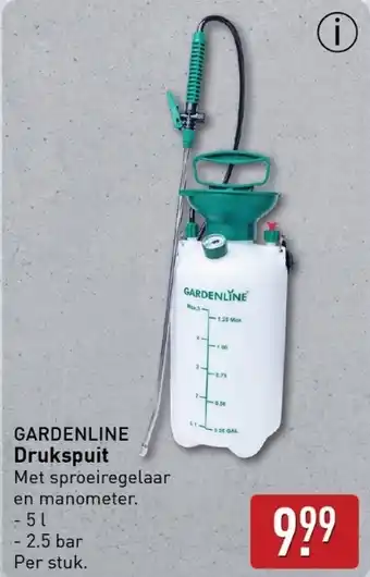 ALDI Gardenline drukspuit aanbieding
