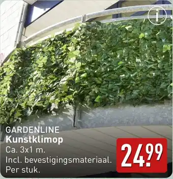 ALDI Gardenline kunstklimop aanbieding