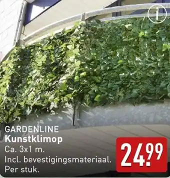 ALDI Gardenline Kunstklimop aanbieding