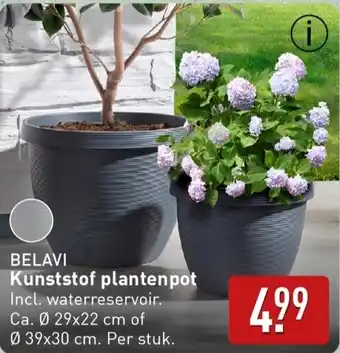 ALDI Kunststof plantenpot aanbieding