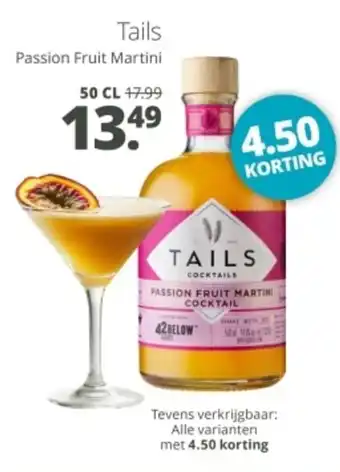 Mitra Tails Passion Fruit Martini aanbieding