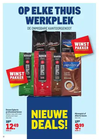 Makro Movenpick of alberto bonen 1kilo aanbieding