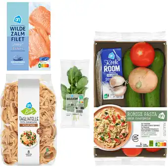 Albert Heijn AH Romige Pasta Zalm Courgette Verspakket aanbieding