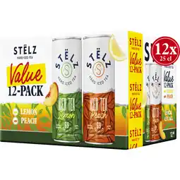 Albert Heijn Stëlz Hard iced tea 12-pack aanbieding
