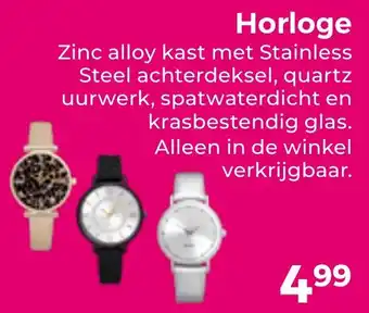 Trekpleister Horloge aanbieding