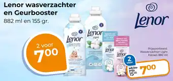 Trekpleister Lenor wasverzachter en Geurbooster aanbieding