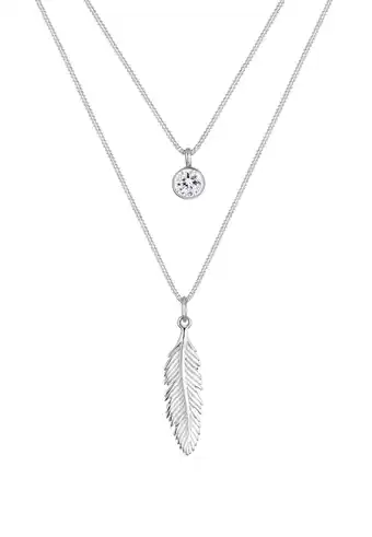 Douglas Elli Dames Veer Boho met Kristal in 925 Sterling Zilver aanbieding