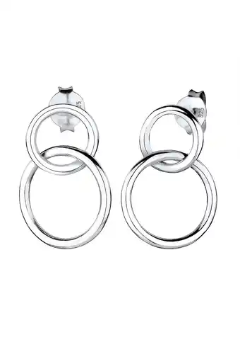 Douglas Elli Dames Oor Hanger Cirkel Geo Minimaal in 925 Sterling Zilver aanbieding