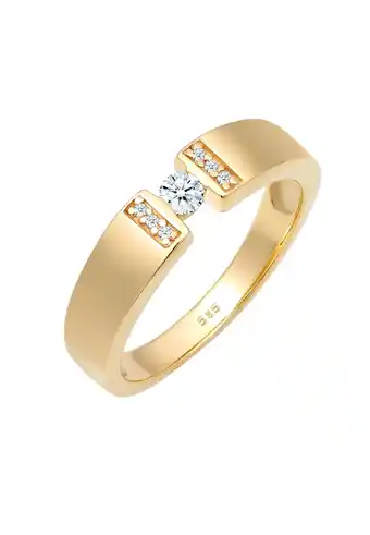 Douglas Elli DIAMONDS Dames Engagement Klassieker met Diamant (0,16 ct.) in 585 Geelgoud aanbieding
