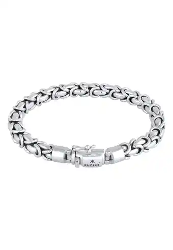 Douglas KUZZOI Herren Panzerarmband Königskette Basic 925 Silber aanbieding