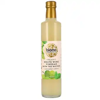 Holland & Barrett Biona Organic White Wine Vinegar With The Mother - 500 ml aanbieding