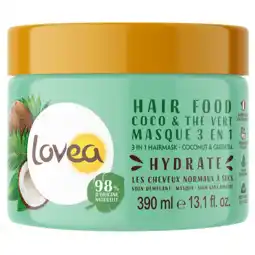 Holland & Barrett Lovea 3 in 1 Hairmask Coconut & Green Tea - 390ml aanbieding