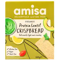 Holland & Barrett Amisa Eiwit Crackers Linzen - 100g aanbieding