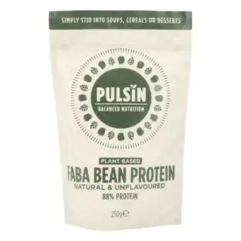 Holland & Barrett Pulsin Faba Bean Protein Natural - 250g aanbieding