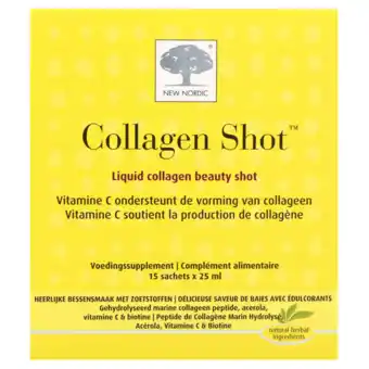 Holland & Barrett New Nordic Collagen Beauty Shot - 15 x 25ml aanbieding