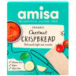 Holland & Barrett Amisa Kastanje Crackers - 100g aanbieding