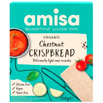 Holland & Barrett Amisa Kastanje Crackers - 100g aanbieding