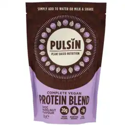 Holland & Barrett Pulsin Complete Vegan Protein Blend Chocolade Hazelnoot - 280 aanbieding