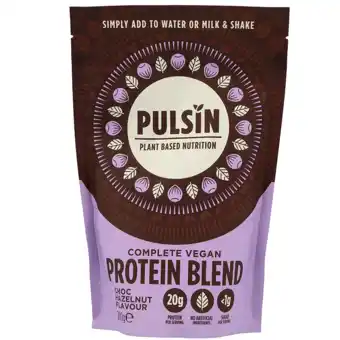 Holland & Barrett Pulsin Complete Vegan Protein Blend Chocolade Hazelnoot - 280 aanbieding