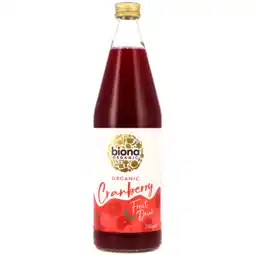 Holland & Barrett Biona Organic Cranberry Fruit Drink - 750ml aanbieding
