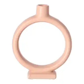 Van Cranenbroek Kaarshouder keramiek 19cm roze nc aanbieding