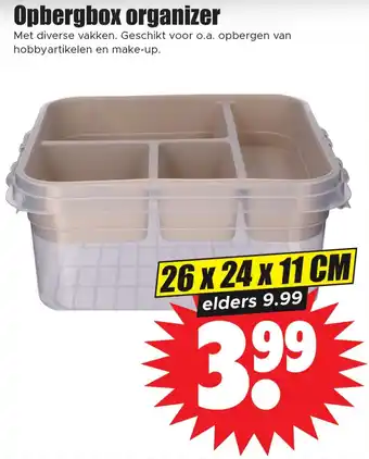 Dirk Opbergbox organizer aanbieding