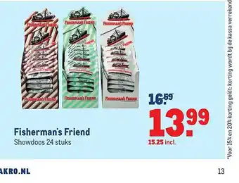 Makro Fisherman's friend aanbieding