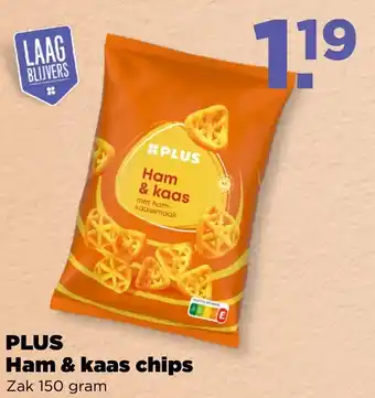 PLUS PLUS Ham & kaas chips aanbieding