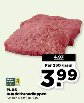 PLUS PLUS Runderbraadlappen aanbieding
