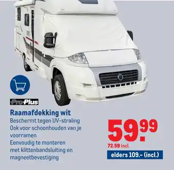 Makro Raamafdekking wit aanbieding