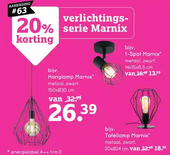 Leen Bakker verlichtingsserie Marnix aanbieding