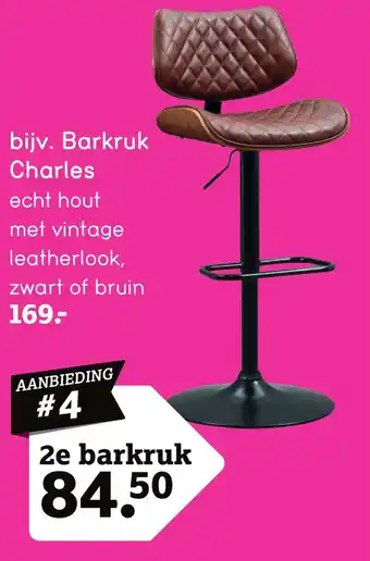 Leen Bakker Barkruk Charles aanbieding