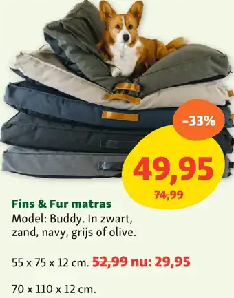 Maxi Zoo Fins & Fur matras aanbieding