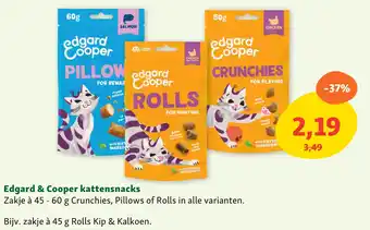Maxi Zoo Edgard & Cooper kattensnacks aanbieding
