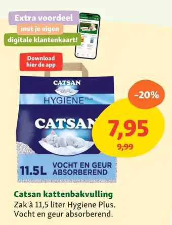 Maxi Zoo Catsan kattenbakvulling aanbieding