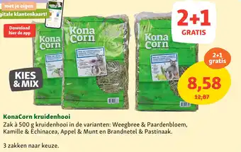 Maxi Zoo KonaCorn kruidenhooi aanbieding