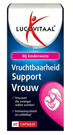 De Online Drogist Lucovitaal Vruchtbaarheid Support Vrouw Capsules aanbieding