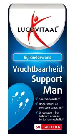 De Online Drogist Lucovitaal Vruchtbaarheid Support Man Tabletten aanbieding