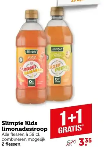 Coop Slimpie Kids limonadesiroop aanbieding