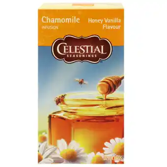 Holland & Barrett Celestial Seasonings Honey Vanilla Chamomile - 20 theezakjes aanbieding