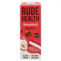Holland & Barrett Rude Health Biologische Hazelnootmelk met Rijst - 1L aanbieding