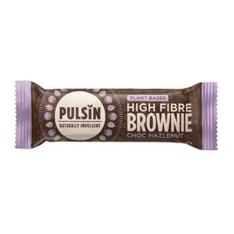 Holland & Barrett Pulsin High Fibre Brownie Choc Hazlenut - 35g aanbieding
