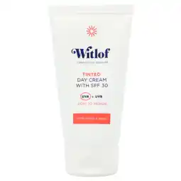 Holland & Barrett Witlof Skincare Tinted Day Cream SPF30 - 50ml aanbieding
