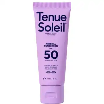 Holland & Barrett Tenue Soleil Mineral Sunscreen SPF50 - 30ml aanbieding