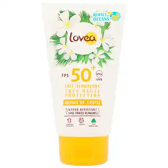 Holland & Barrett Lovea Sun Lotion Tahiti Monoi SPF50+ - 150ml aanbieding