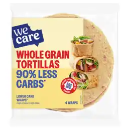 Holland & Barrett WeCare Lower Carb Volkoren Tortilla Wraps - 4 x 40g aanbieding