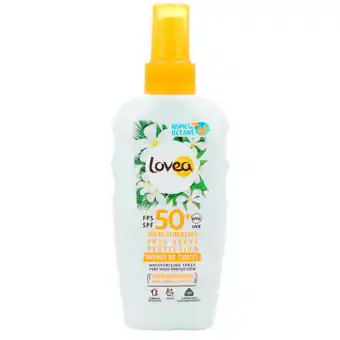 Holland & Barrett Lovea Sun Spray Tahiti Monoi SPF50+ - 150ml aanbieding